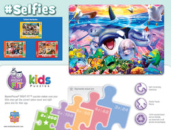 Puzzle Masterpieces:  200 Piece Selfies - Wild Waves