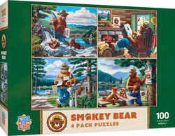 Puzzle Masterpieces:  100 Piece Smokey Bear – 4-pack