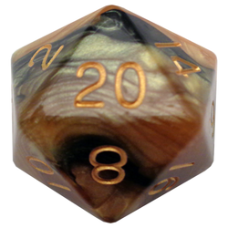 Dice Metallic Dice Co: d20 35mm Mega Acrylic