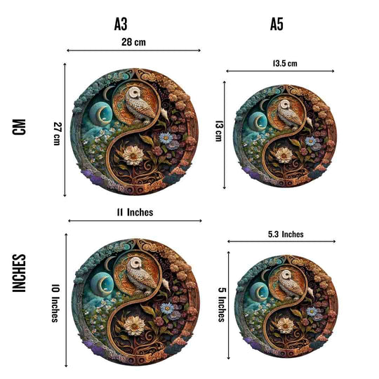 Puzzle Craft-Hub: Flower & Bird Yin Yang
