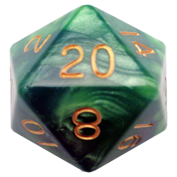 Dice Metallic Dice Co: d20 35mm Mega Acrylic