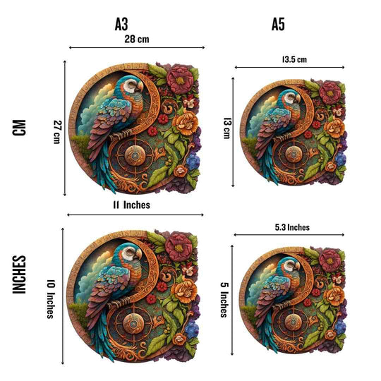 Puzzle Craft-Hub: Parrot Yin Yang