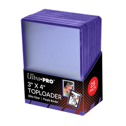 Card Sleeves Toploader Ultra Pro: 3in x 4in Colored Border