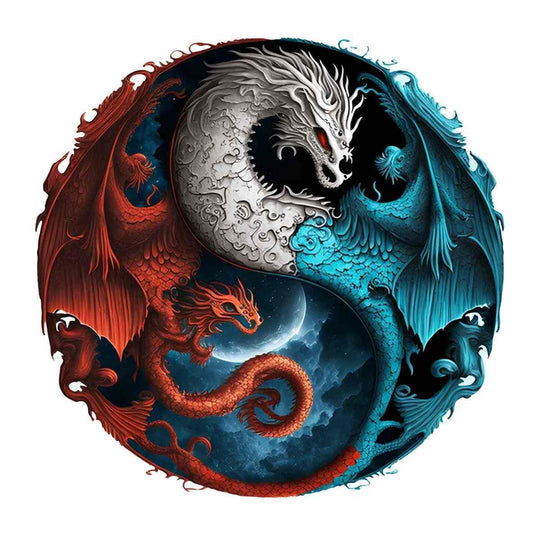 Puzzle Craft-Hub: Dragons Yin Yang