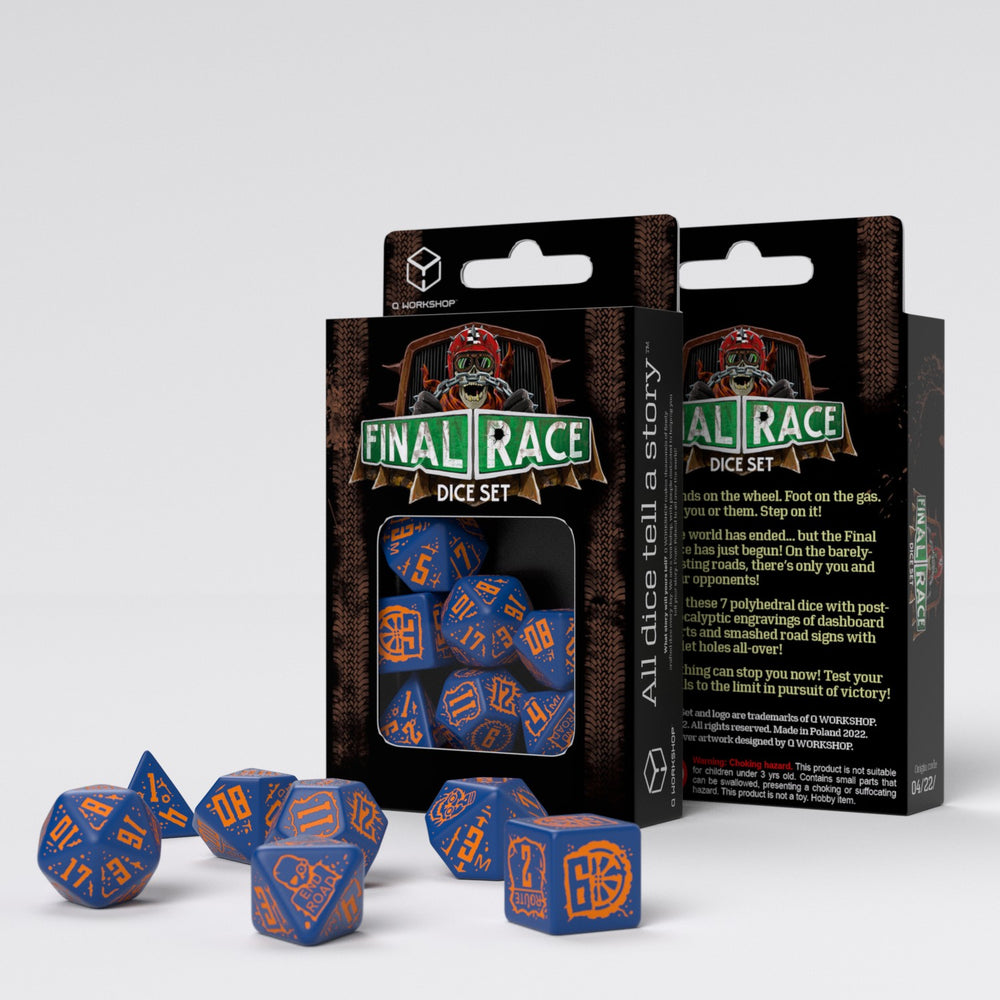 Dice Q-Workshop Poly 7 Set Final Race