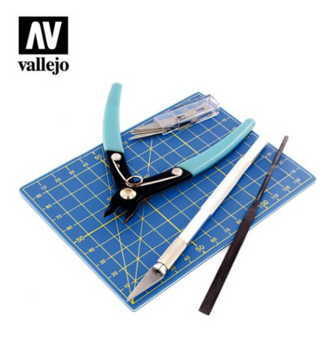 Mini Tool Vallejo: Tool Set - 9pc Plastic Modelling Tool Set