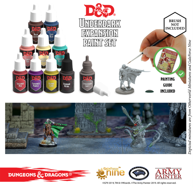 Paint Dungeons & Dragons: Underdark Paint Set