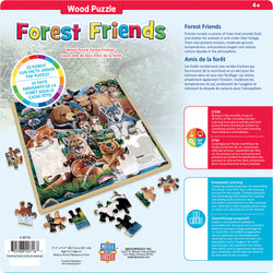 Puzzle Masterpieces:   48 piece Wood Forest Friends