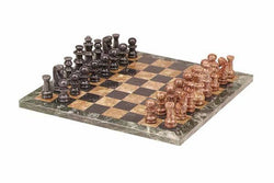 Chess Set Marble - 16in