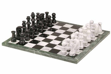 Chess Set Marble - 16in