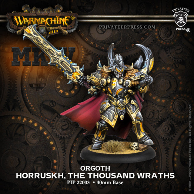 Warmachine: Orgoth Sea Raiders Warcaster - Horruskh The Thousand Wraths