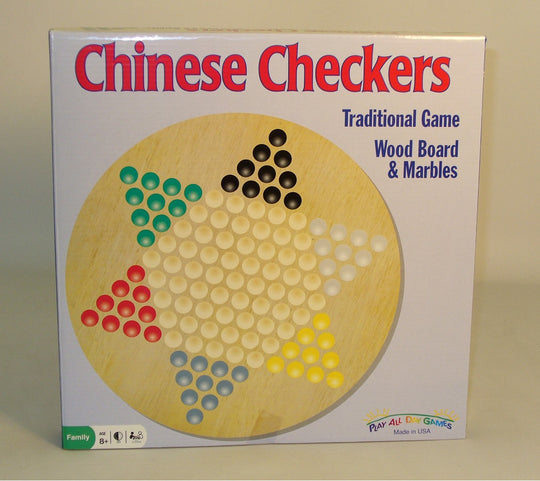 Chinese Checkers Wood Round - Worldwise
