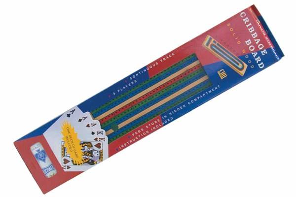 Cribbage 3 Track Color with Cards