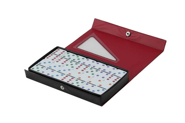 Dominoes Double 6 Jumbo Color Dots