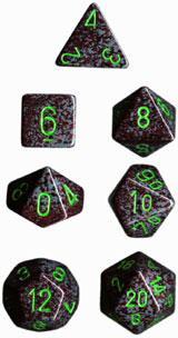 Dice Chessex: Poly 7 Set Speckled
