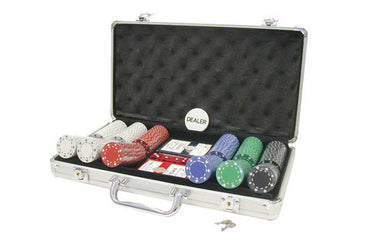 Poker Chip Set 300ct with Card Suit design