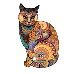 Puzzle Craft-Hub: Cat Inspired By Klimt