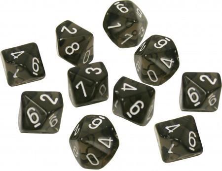 Dice Chessex: D10 Translucent Set of 10