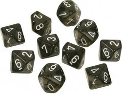 Dice Chessex: D10 Translucent Set of 10