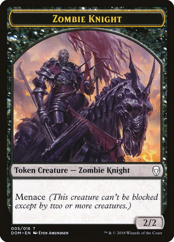 Zombie Knight [Dominaria Tokens]