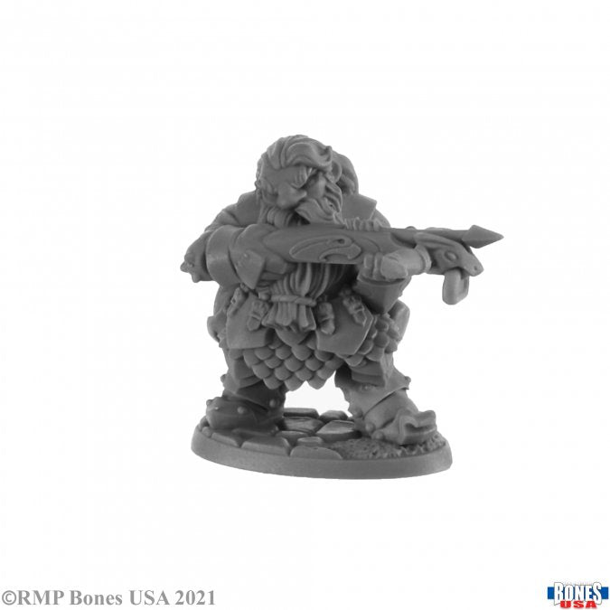 Mini Reaper Bones Legends: Berg Ironthorn, Dwarf Crossbowman