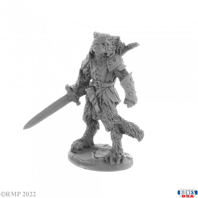 Mini Reaper Bones Legends: Catfolk Fighter, Mal
