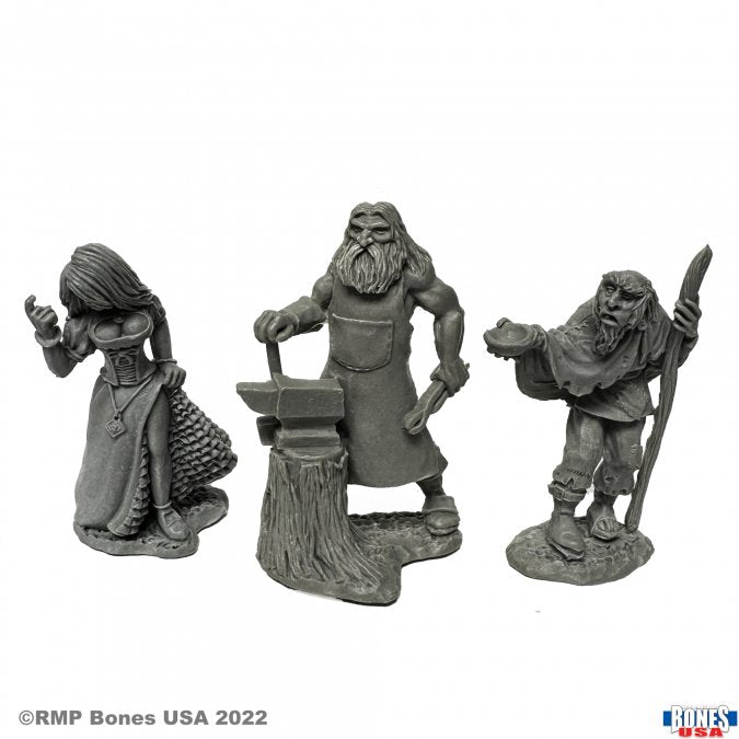 Mini Reaper Legends: Townsfolk Strumpet, Blacksmith, Beggar