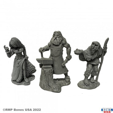 Mini Reaper Legends: Townsfolk Strumpet, Blacksmith, Beggar