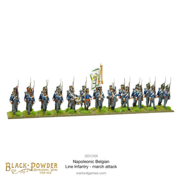 Black Powder - Waterloo: Belgian Line Infantry (March Attack)