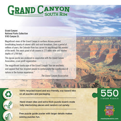 Puzzle Masterpieces:  500 piece Explore America Grand Canyon South Rim