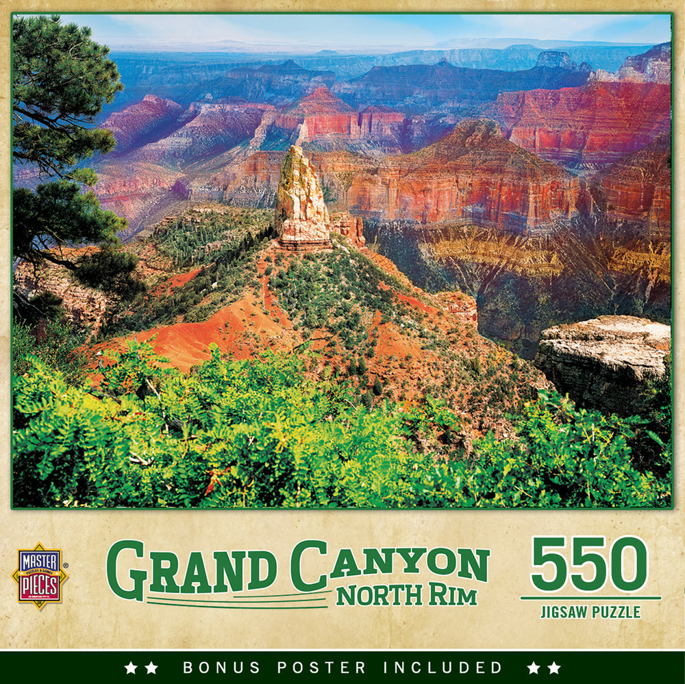 Puzzle Masterpieces:  550 piece Explore America Grand Canyon North Rim