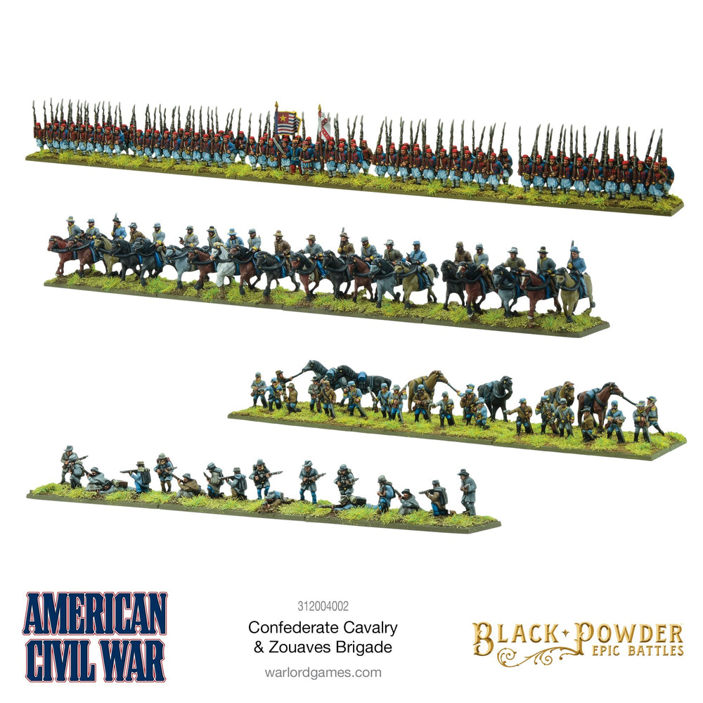 Black Powder - American Civil War: Confederate Cavalry & Zouaves Brigade