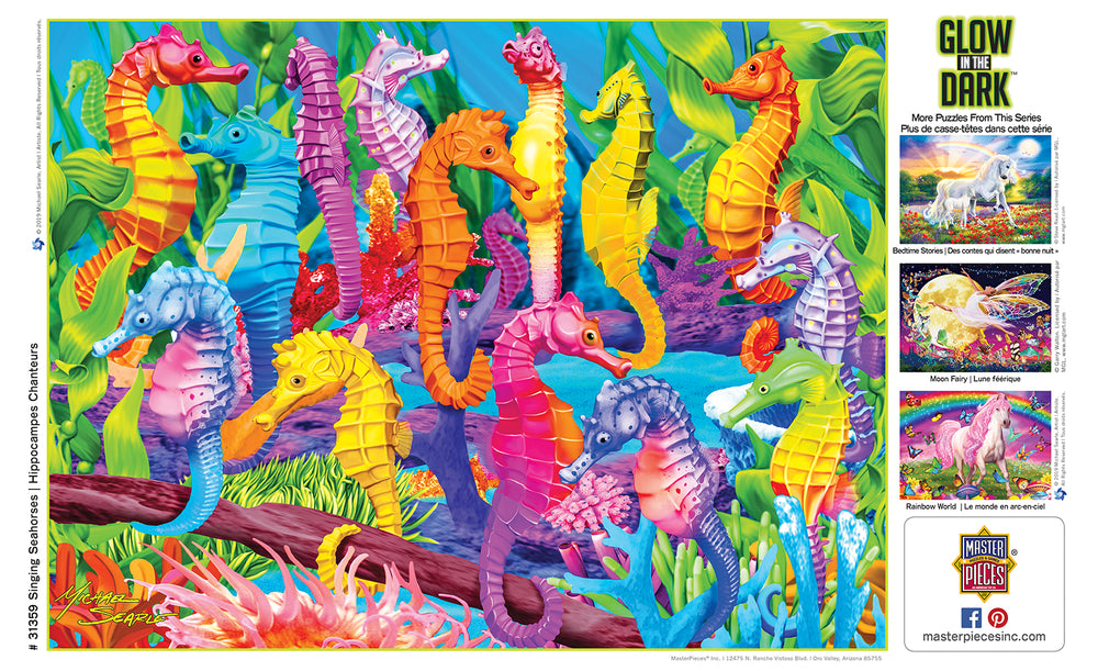 Puzzle Masterpieces:  300 piece Color Singing Seahorses