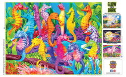 Puzzle Masterpieces:  300 piece Color Singing Seahorses