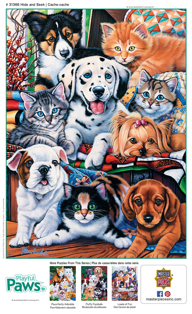 Puzzle Masterpieces:  300 piece Playful Hide & Seek
