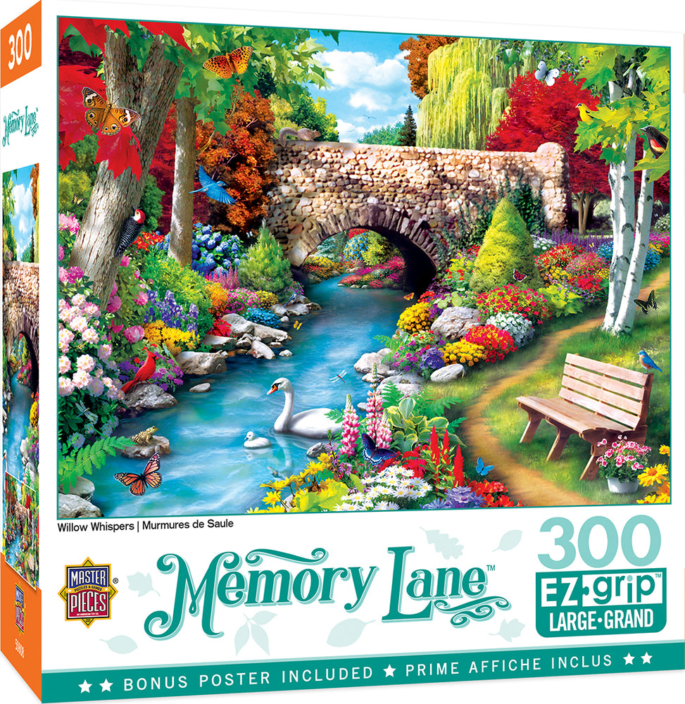 Puzzle Masterpieces:  300 piece EZGrip Memory Lane Willow Whispers