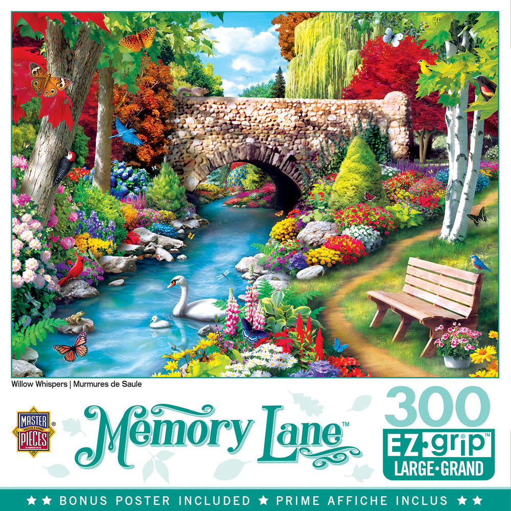 Puzzle Masterpieces:  300 piece EZGrip Memory Lane Willow Whispers