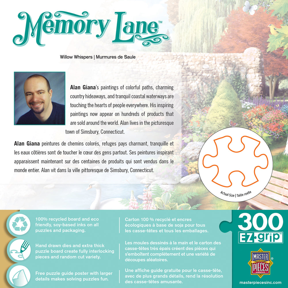 Puzzle Masterpieces:  300 piece EZGrip Memory Lane Willow Whispers