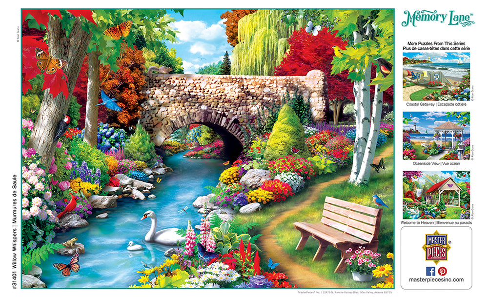 Puzzle Masterpieces:  300 piece EZGrip Memory Lane Willow Whispers