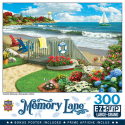 Puzzle Masterpieces:  300 piece EZGrip Memory Lane Coastal Getaway