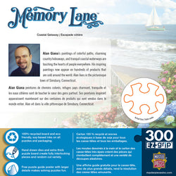Puzzle Masterpieces:  300 piece EZGrip Memory Lane Coastal Getaway