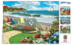 Puzzle Masterpieces:  300 piece EZGrip Memory Lane Coastal Getaway