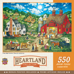 Puzzle Masterpieces:  550 Piece Heartland Collection - Friday Night Hoe Down