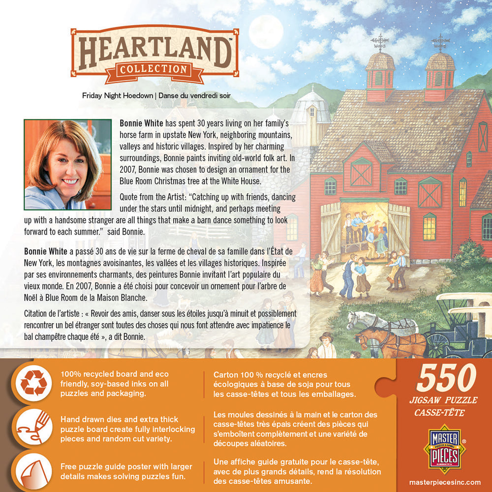 Puzzle Masterpieces:  550 Piece Heartland Collection - Friday Night Hoe Down