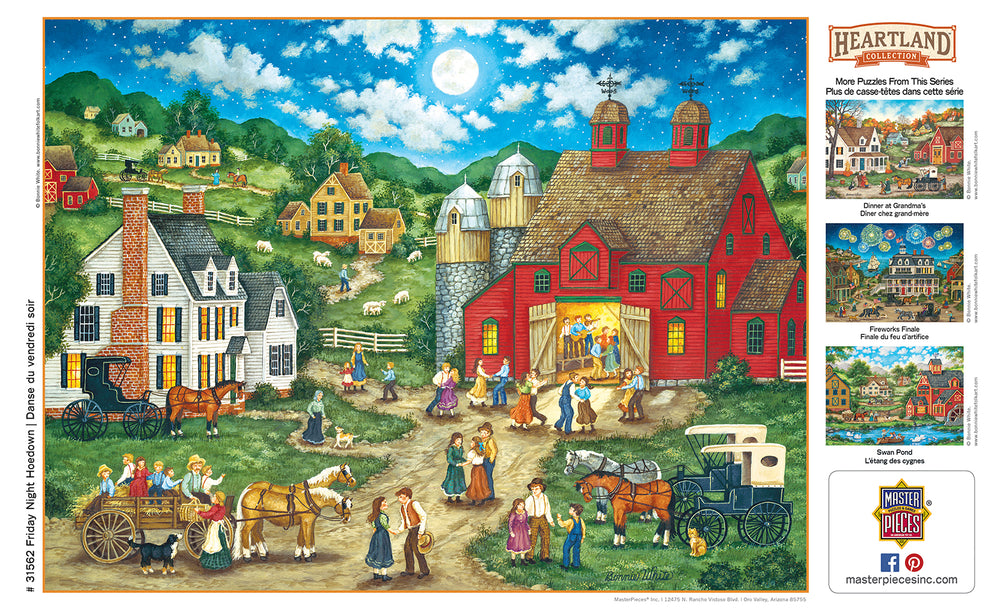 Puzzle Masterpieces:  550 Piece Heartland Collection - Friday Night Hoe Down