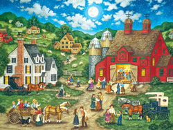 Puzzle Masterpieces:  550 Piece Heartland Collection - Friday Night Hoe Down