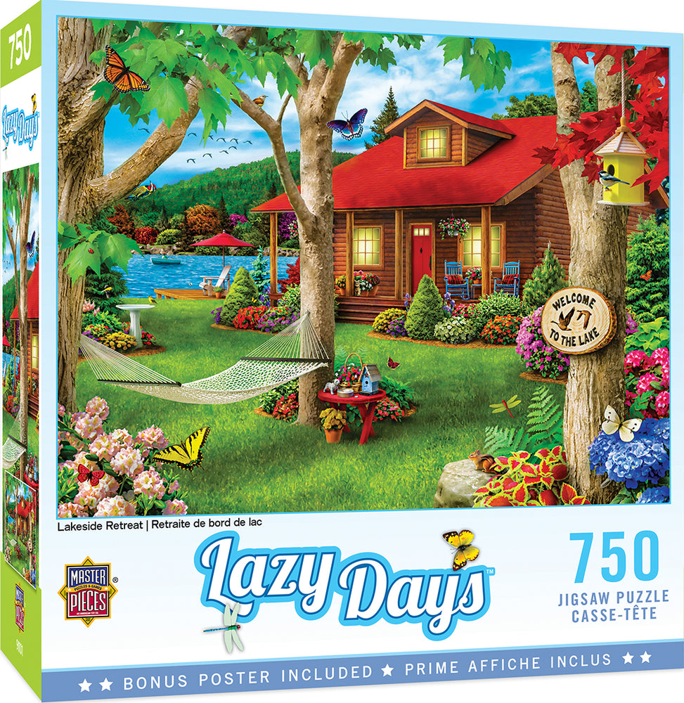 Puzzle Masterpieces:  750 Piece Lazy Days - Lakeside Retreat