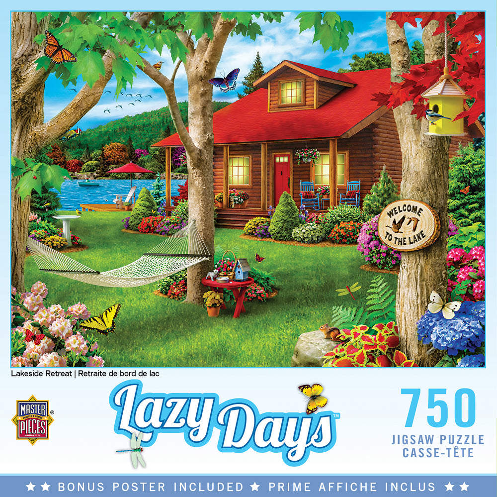 Puzzle Masterpieces:  750 Piece Lazy Days - Lakeside Retreat