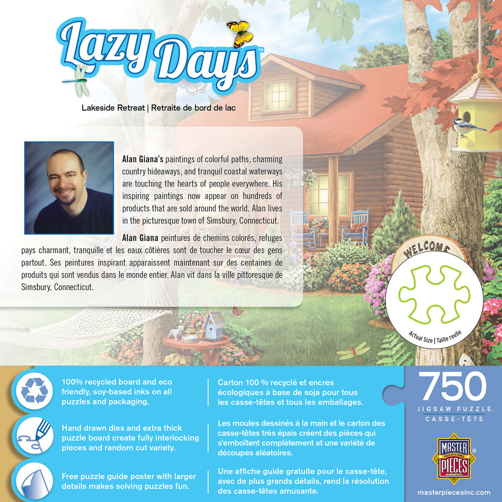Puzzle Masterpieces:  750 Piece Lazy Days - Lakeside Retreat