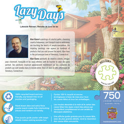 Puzzle Masterpieces:  750 Piece Lazy Days - Lakeside Retreat